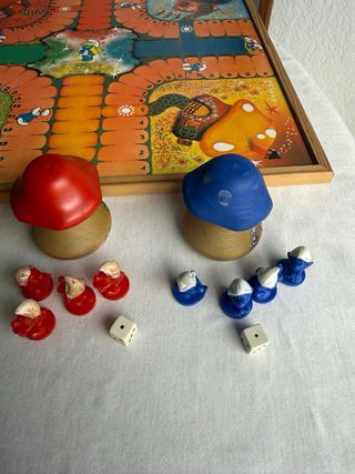 Antiguo Parchís Oca Pitufos Años 80