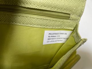 Portafoglio similpelle verde