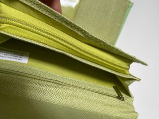 Portafoglio similpelle verde