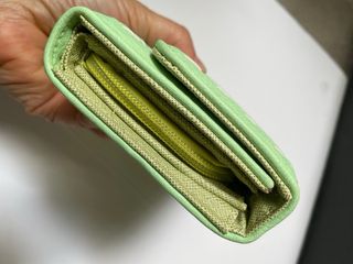 Portafoglio similpelle verde