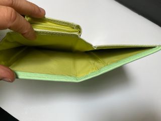 Portafoglio similpelle verde