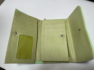 Portafoglio similpelle verde