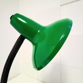 Lámpara flexo escritorio verde Vintage