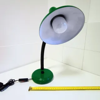 Lámpara flexo escritorio verde Vintage