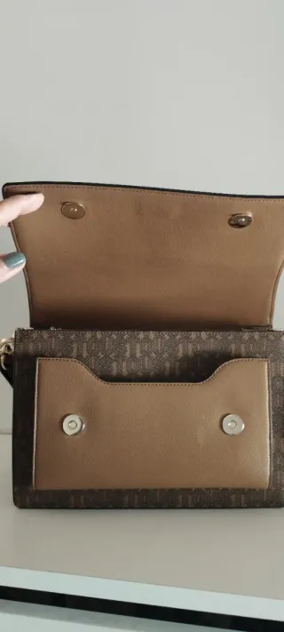 Bandolera Tous Audry Marrón y Dorado
