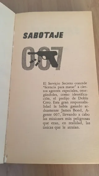 Novela James Bond: Sabotaje