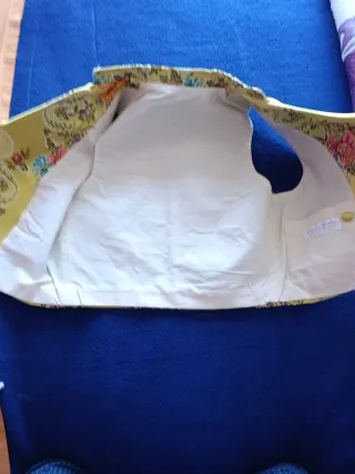 Chaleco Fallero Niño Dorado Multicolor