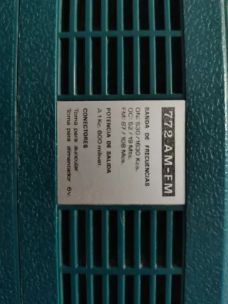 Radio  Transistor Lavis 772 AM/FM Verde