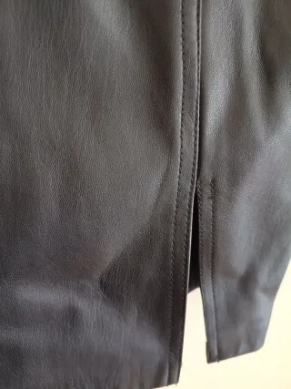 Vestido efecto cuero