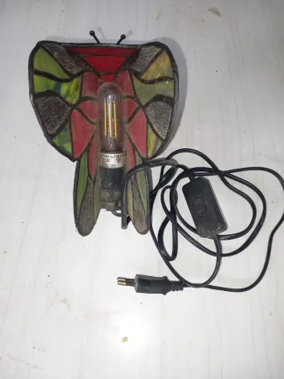 Lámpara Mariposa Tiffany Vidrio