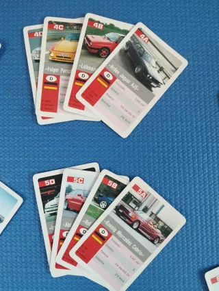 JUEGO CARTAS COCHES TOP AÑO 91
