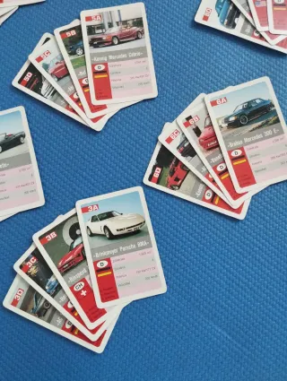 JUEGO CARTAS COCHES TOP AÑO 91