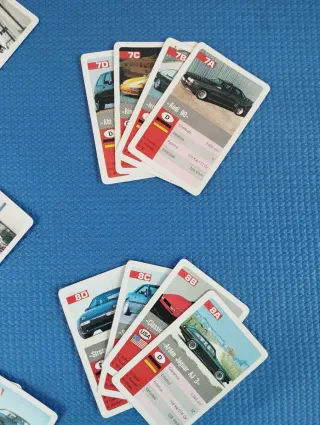 JUEGO CARTAS COCHES TOP AÑO 91