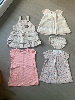 Lote 4 vestidos verano niña