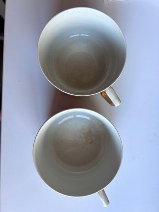 Juego 2 Tazas Vintage Cerámica