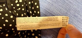 Minifalda de lunares negra y blanca