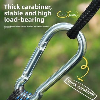 Hamaca Portátil Tela Nylon Verde/Azul