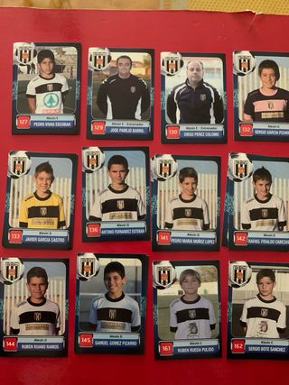 Cromos fútbol cantera Mérida 2013/14