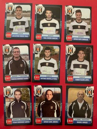 Cromos fútbol cantera Mérida 2013/14