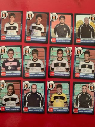 Cromos fútbol cantera Mérida 2013/14