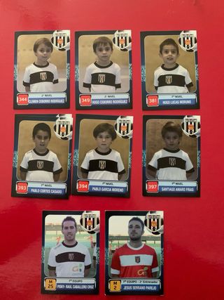 Cromos fútbol cantera Mérida 2013/14