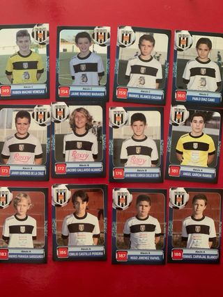 Cromos fútbol cantera Mérida 2013/14