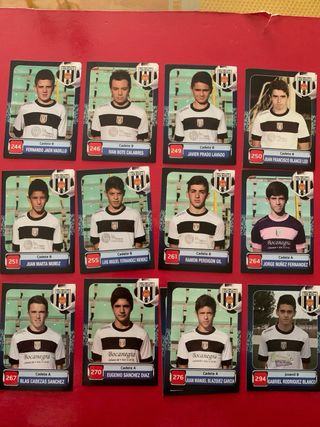Cromos fútbol cantera Mérida 2013/14