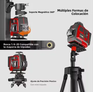 Nivel Láser 4D 16 Líneas Trípode Bolsa