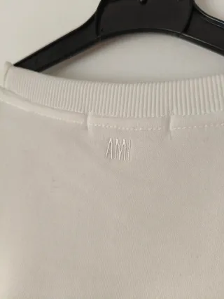 Jersey Ami Paris Corazón Talla M Blanco