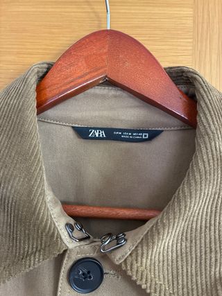 Gabardina Zara Hombre Talla M Marrón