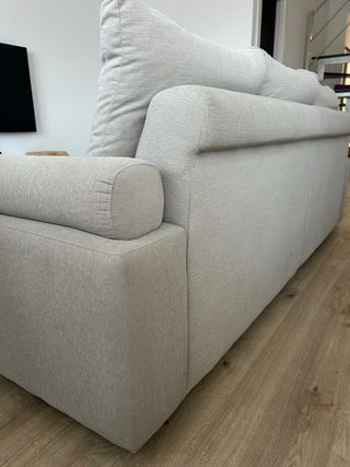 Sofá de 3 plazas gris claro