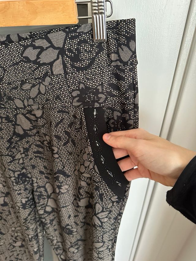 Pantalón elástico invierno forro interior L