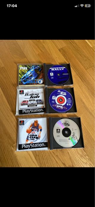 Lote 3 Juegos PS1: NBA 2003, Italian Job, Rally