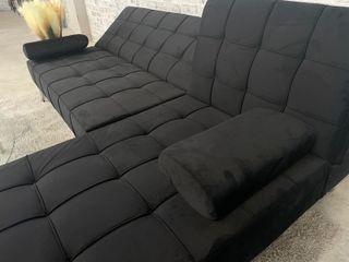 Nuevo sofá cama chaiselongue 198cm negro