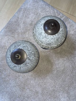 Coppia Lampade Vintage Stile Tiffany