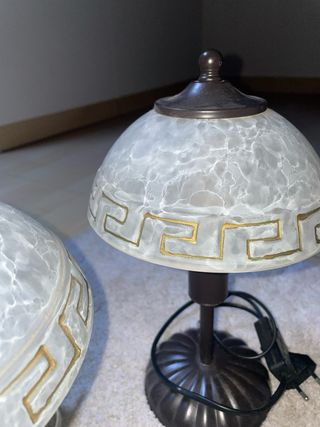 Coppia Lampade Vintage Stile Tiffany