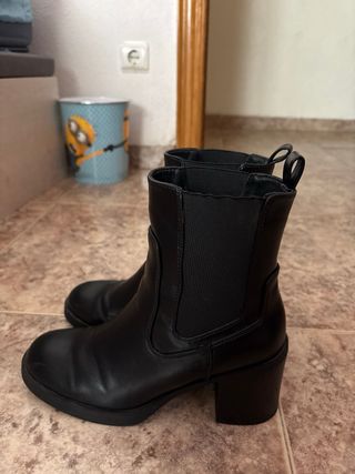 Botines negros tacón plataforma
