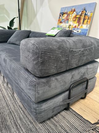 Sofá cama con cojines a juego de regalo 195cm