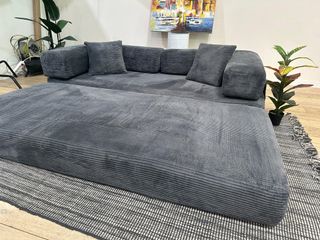 Sofá cama con cojines a juego de regalo 195cm