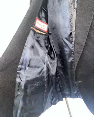 Chaqueta de pana negra hombre