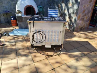 Cocina de gas con horno eléctrico