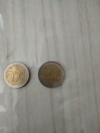 Lotto 4 monete 2 euro commemorative