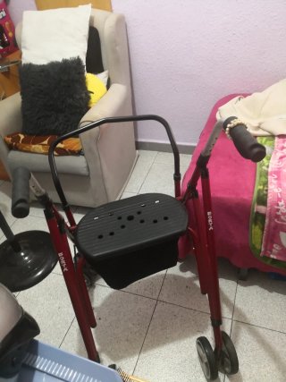 Andador Forta Plegable con Asiento y Cesta