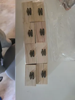 Cajitas de madera con tapa