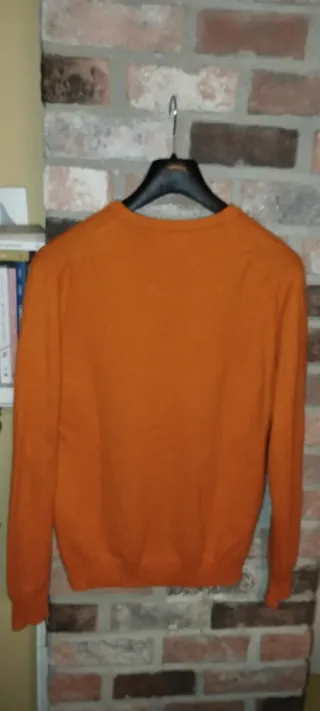 Maglione Eric Bompard 100% Cashmere Arancione Tagl