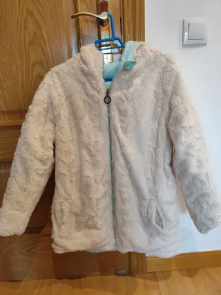 Abrigo DKNY niña reversible 13-14 o xs