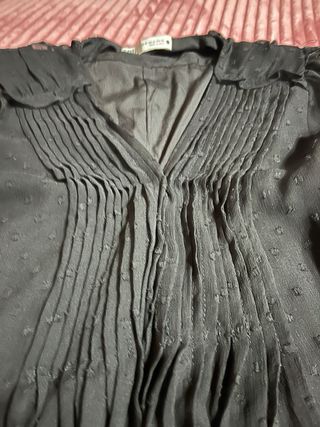 Vestito in Gasa Nero Zara XS