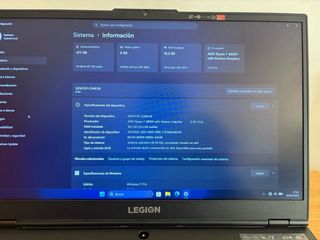 PORTÁTIL GAMING LENOVO LEGIÓN 5 RYZEN 7 120Hz RTX