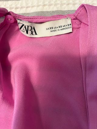 Vestido largo satinado Zara