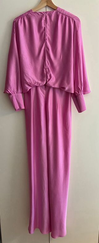 Vestido largo satinado Zara